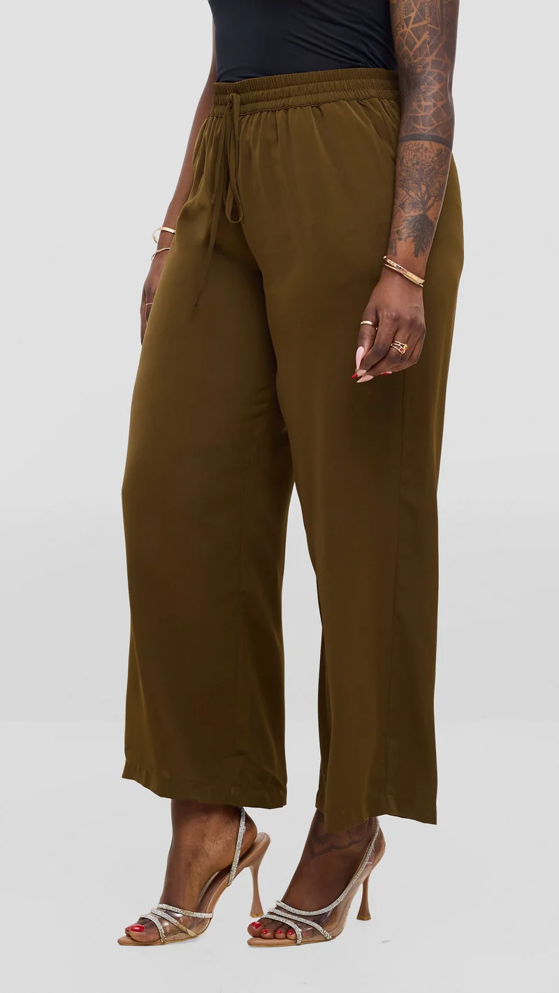Vivo Wastani Drawstring Pants - Dusty Green
