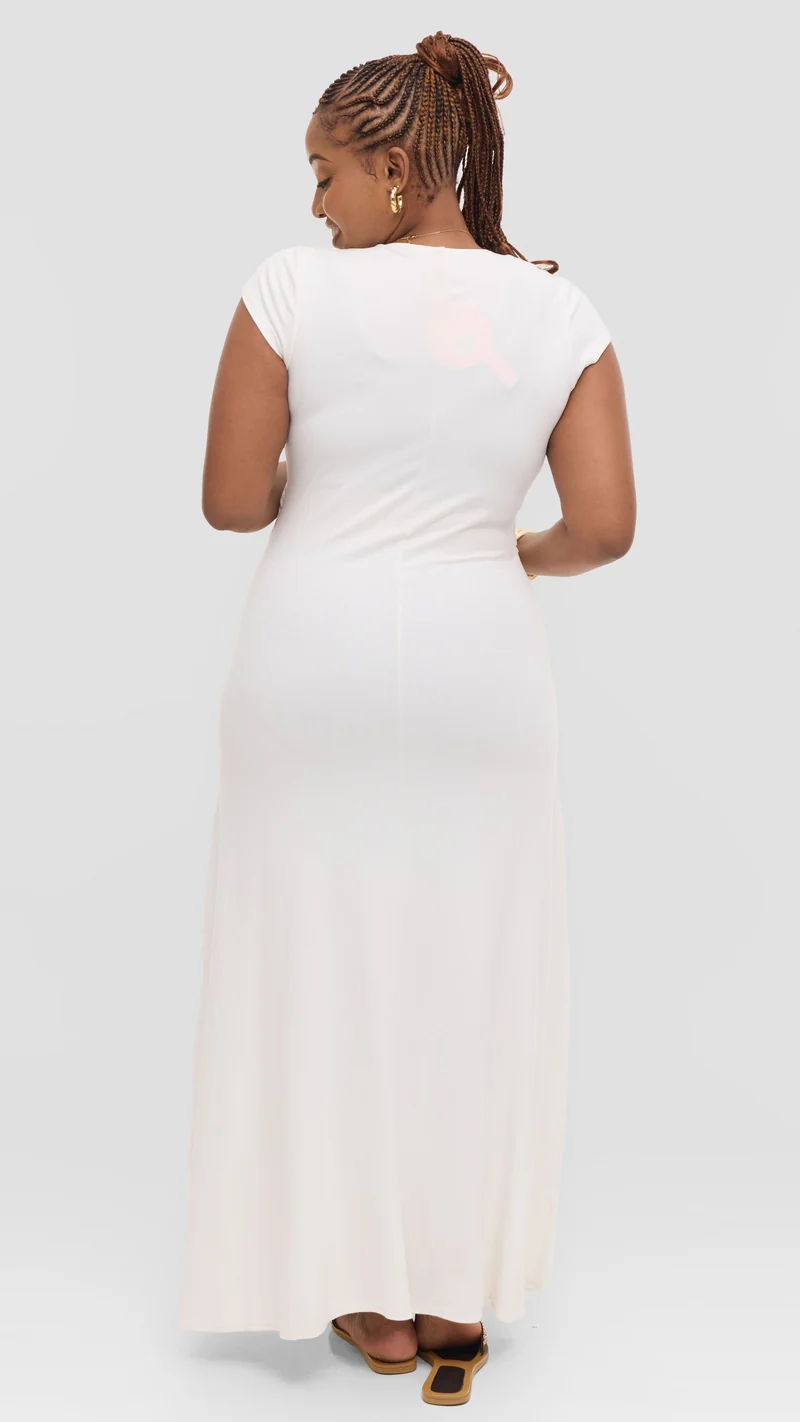 Vivo Anavi Maxi Dress In Jersey - White