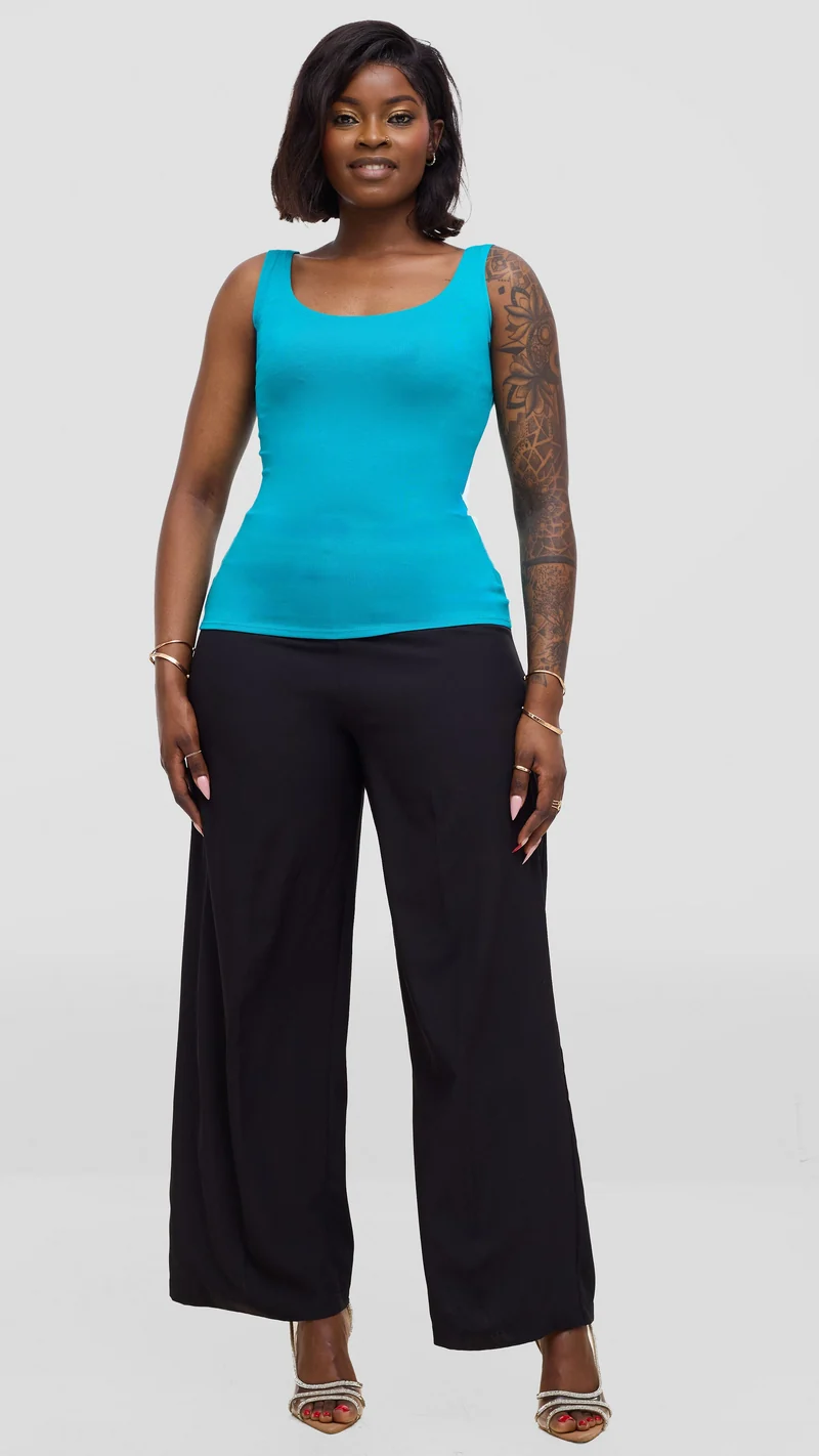 Vivo Basic Tank Top In Jersey - Sea Green