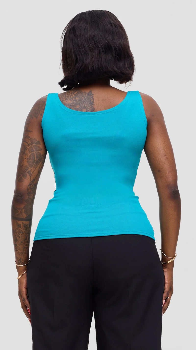 Vivo Basic Tank Top In Jersey - Sea Green