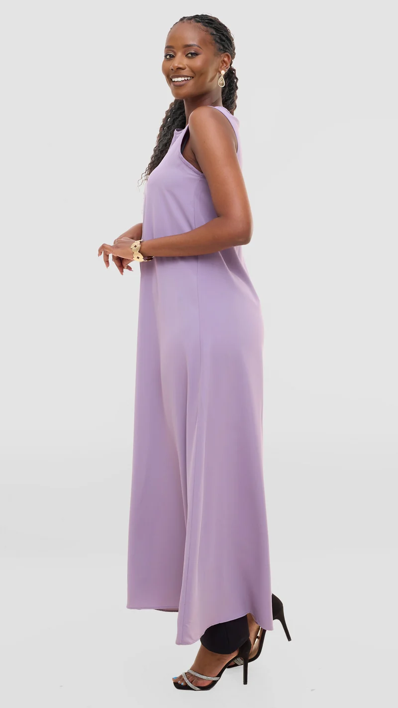 Vivo Talia Front Slit Maxi Top - Lilac