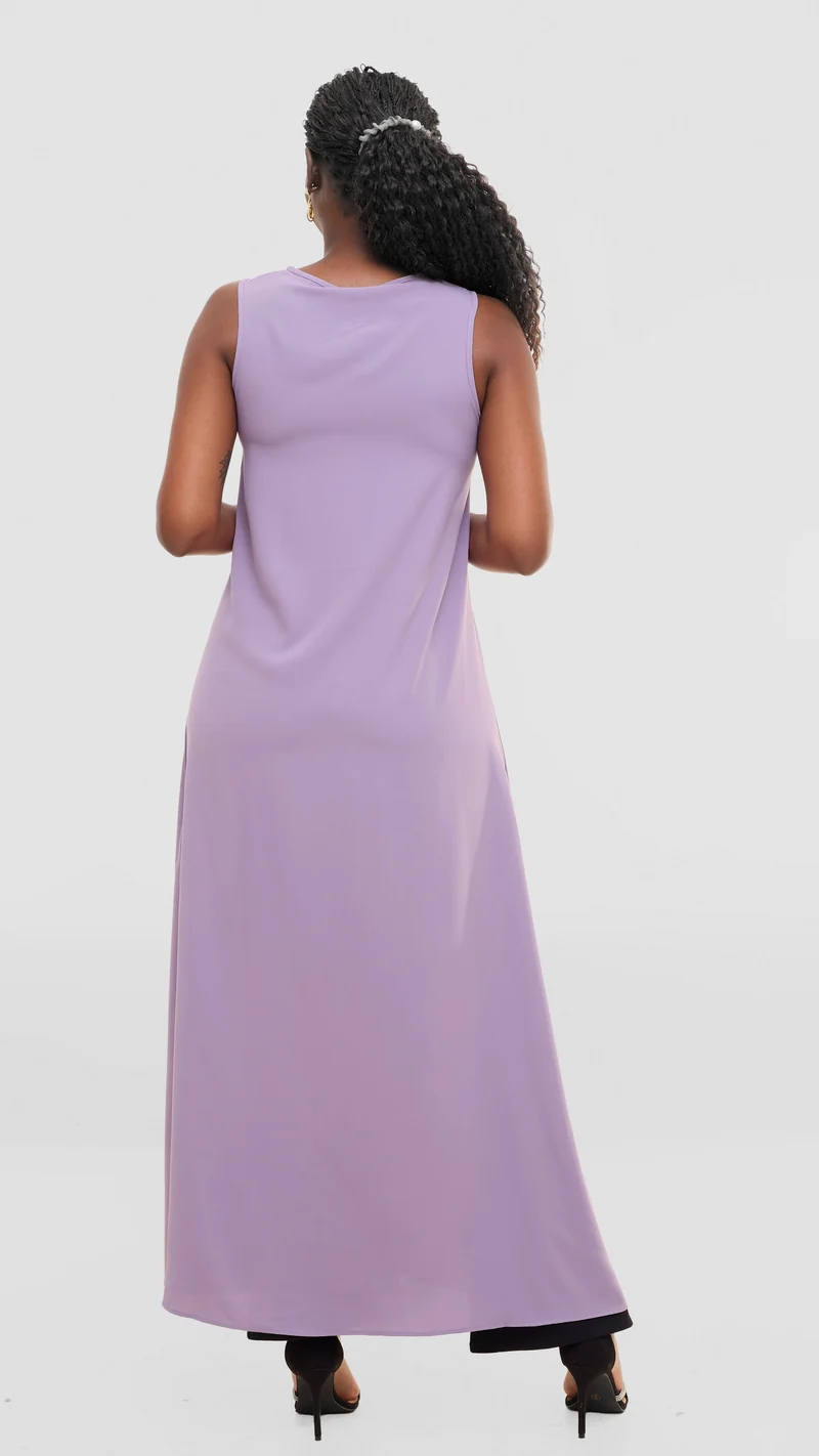 Vivo Talia Front Slit Maxi Top - Lilac