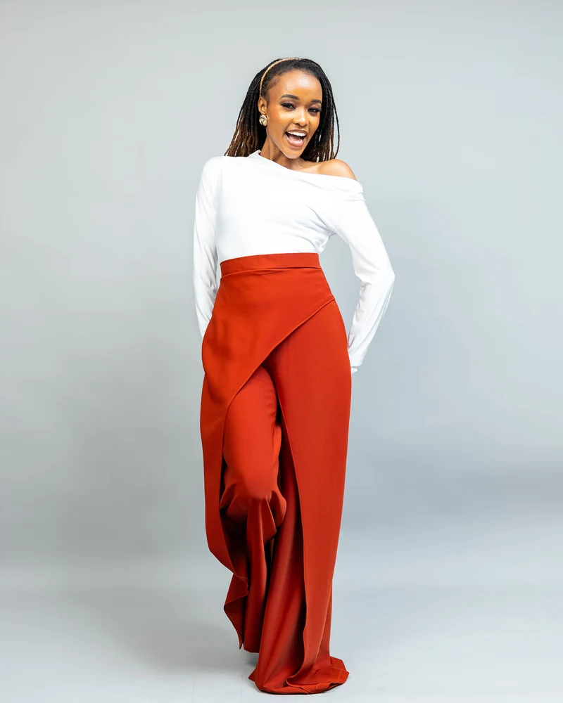 Afriwia Terra Wide-Leg Pants - Rust