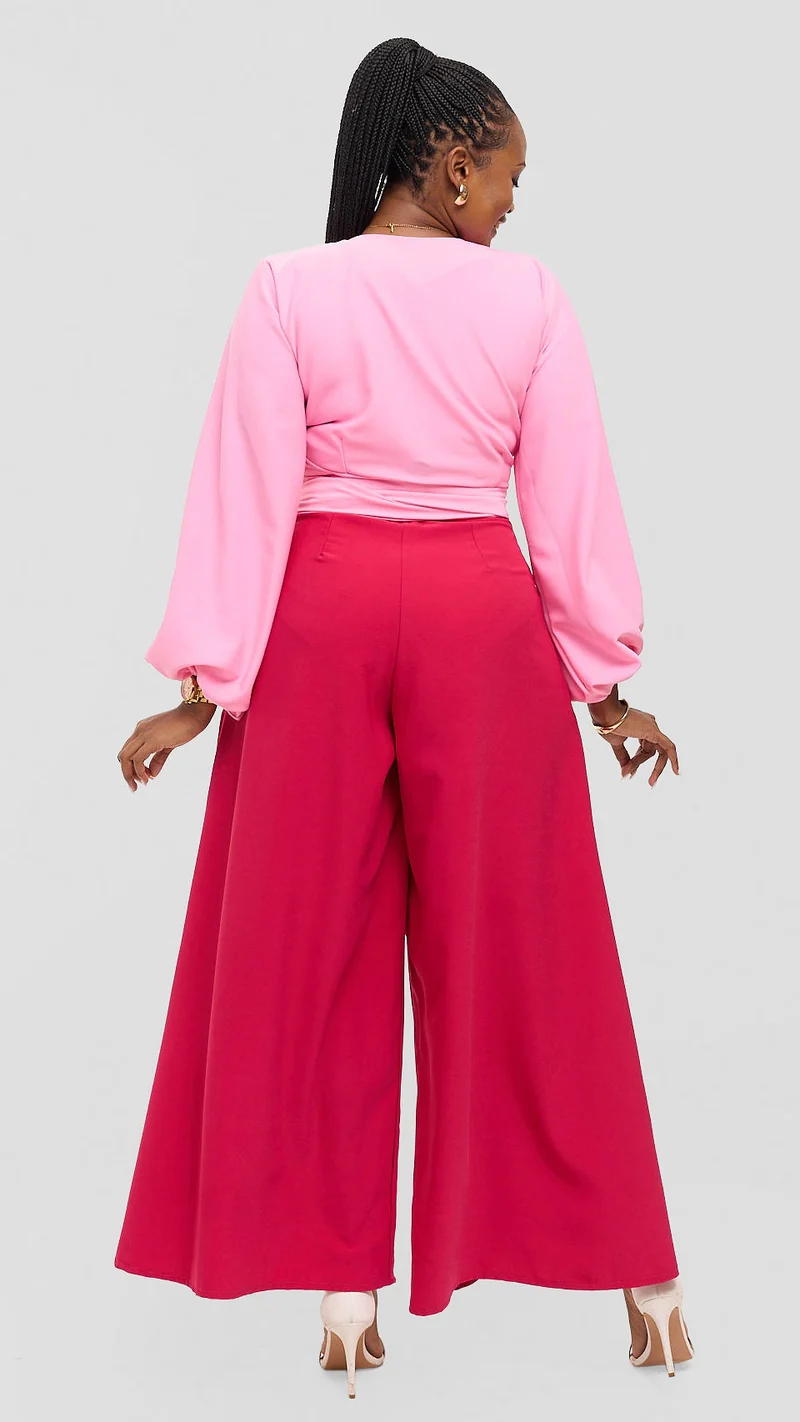 Eunike Zeinabu Palazzo Pants - Hot Pink