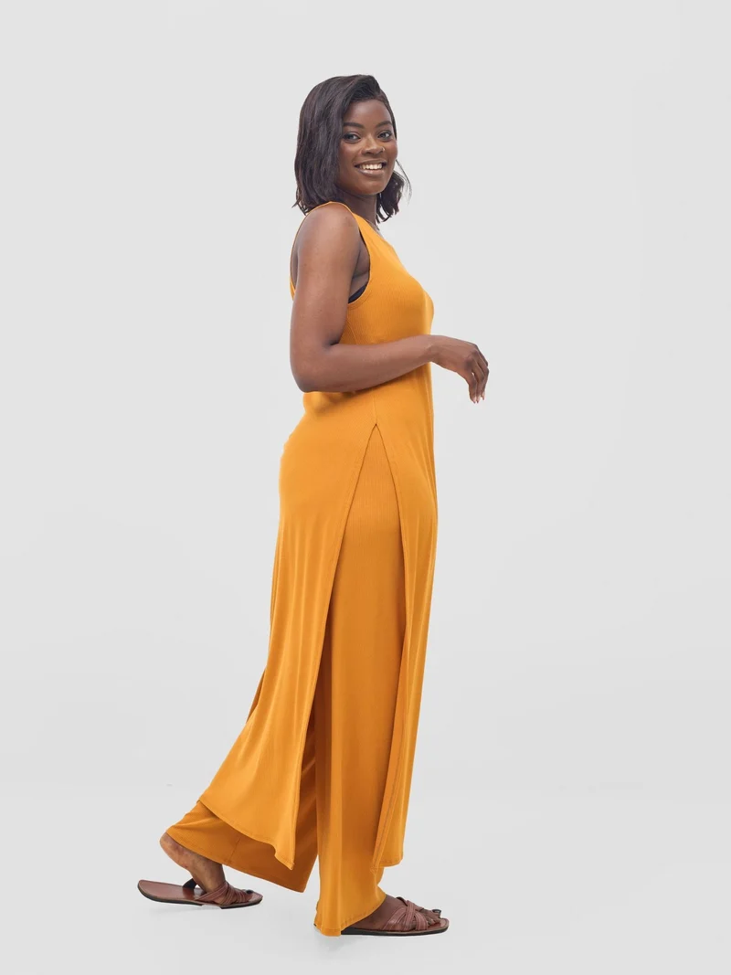 Vivo Safa Slit Side Top - Mustard