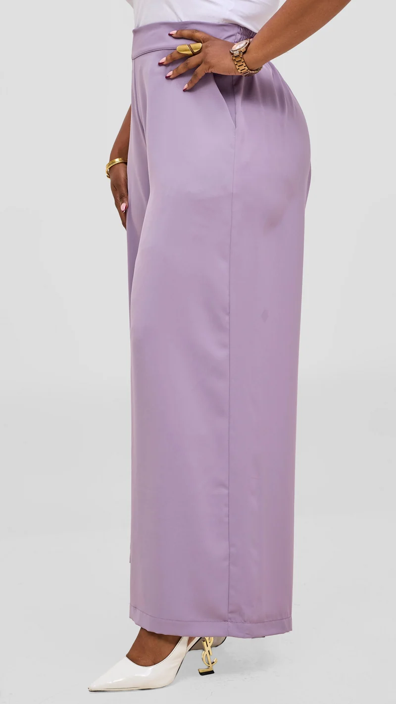 Vivo Talia Wide Leg Pants - Lilac