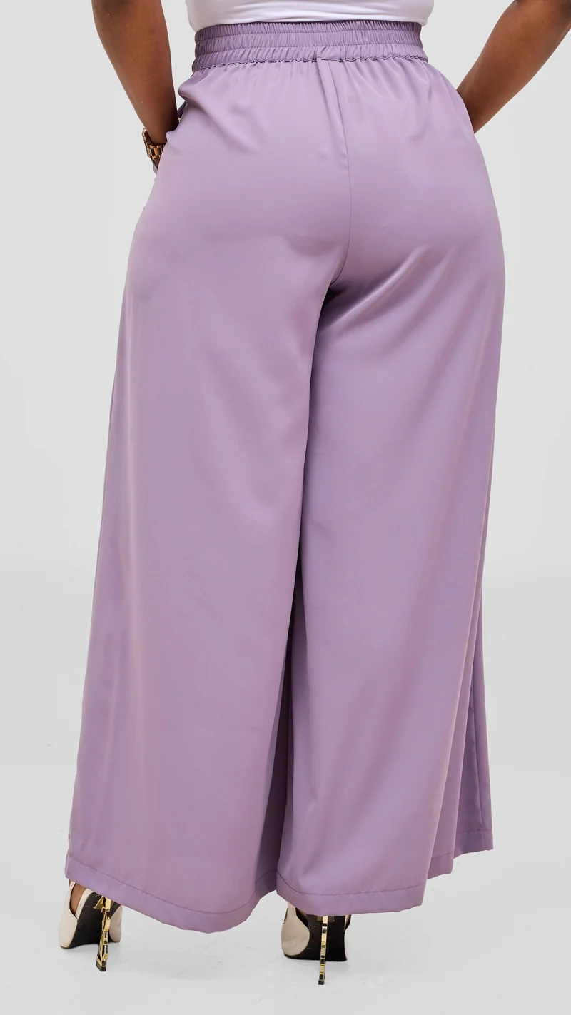 Vivo Talia Wide Leg Pants - Lilac