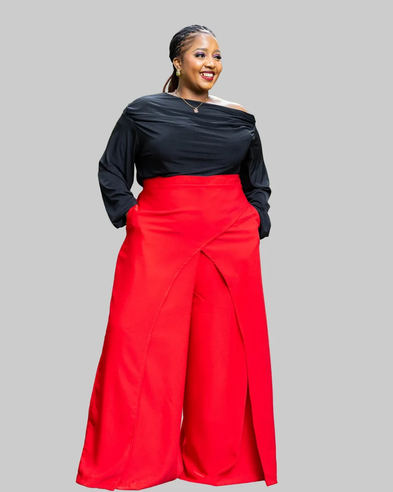 Afriwia Terra Wide-Leg Pants - Red