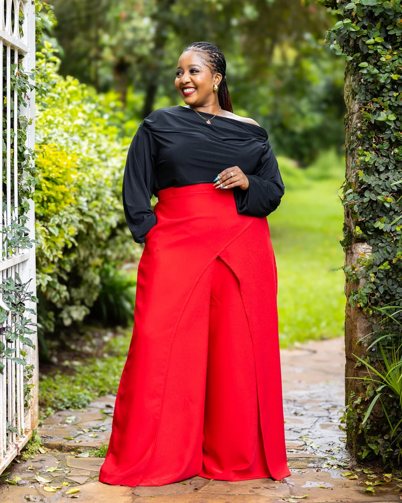 Afriwia Terra Wide-Leg Pants - Red