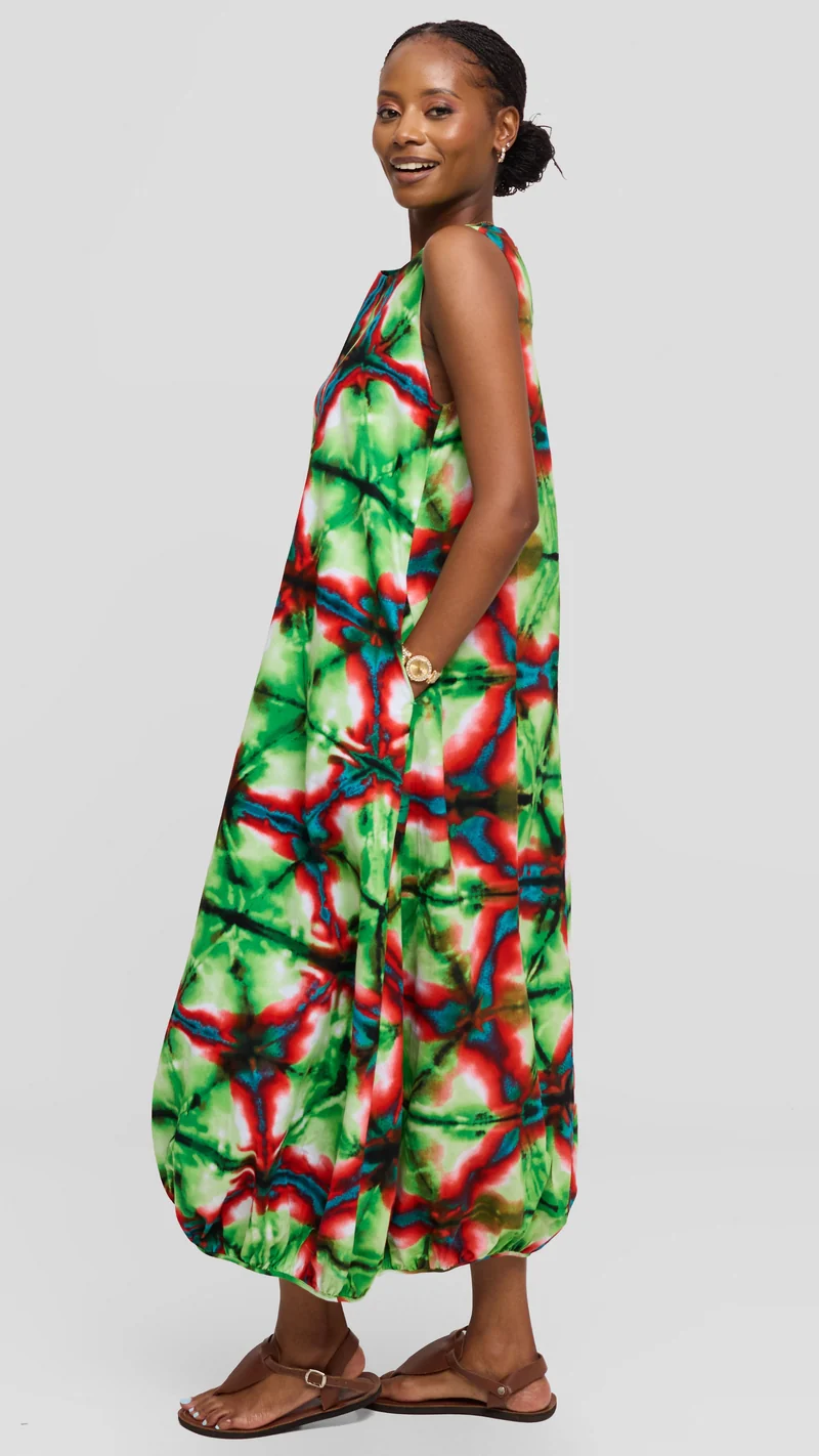 Safari by Vivo Naledi Bubble Midi Dress - Beta Print
