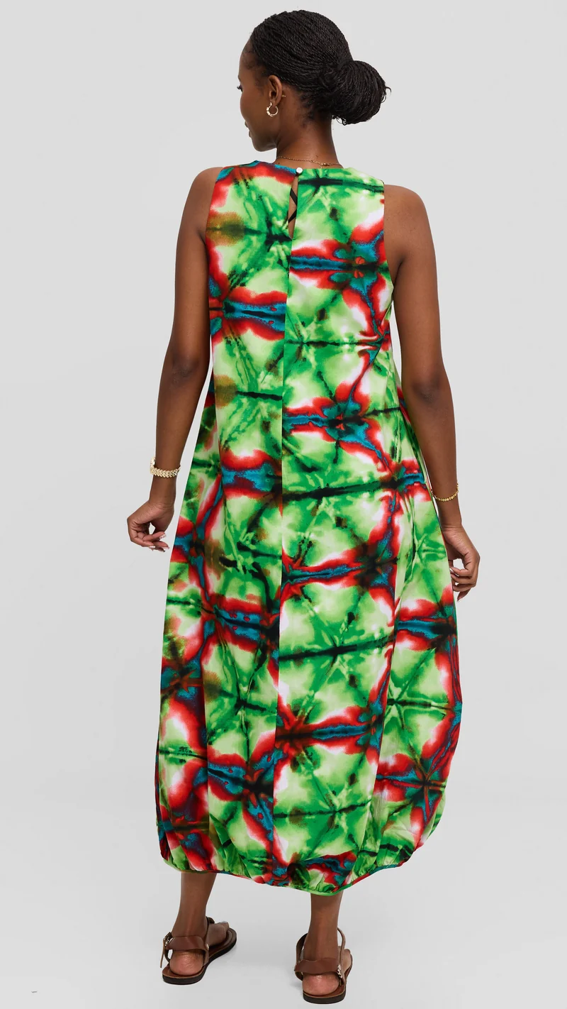 Safari by Vivo Naledi Bubble Midi Dress - Beta Print