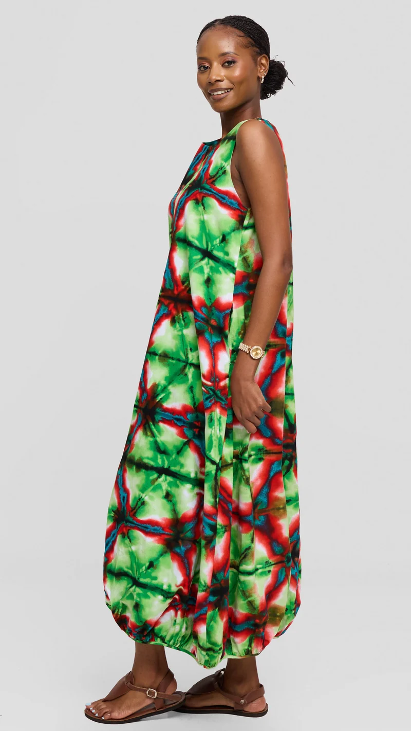 Safari by Vivo Naledi Bubble Midi Dress - Beta Print