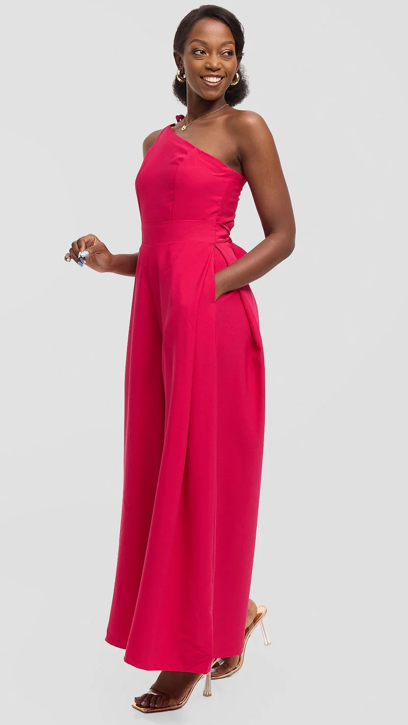 Eunike Anaya Jumpsuit - Hot Pink