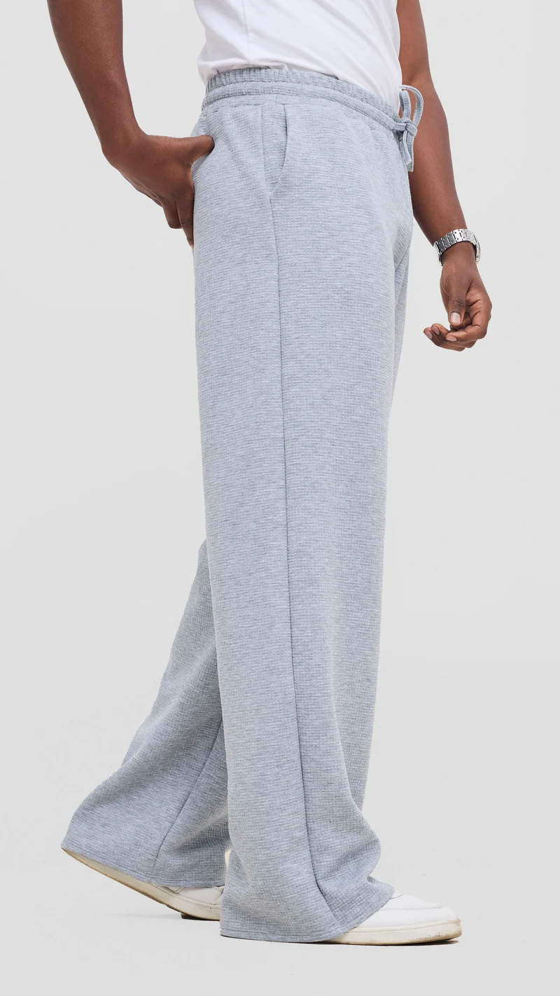 Shiv Shikie X Safari Drawstring Pants in Rib - Light Grey