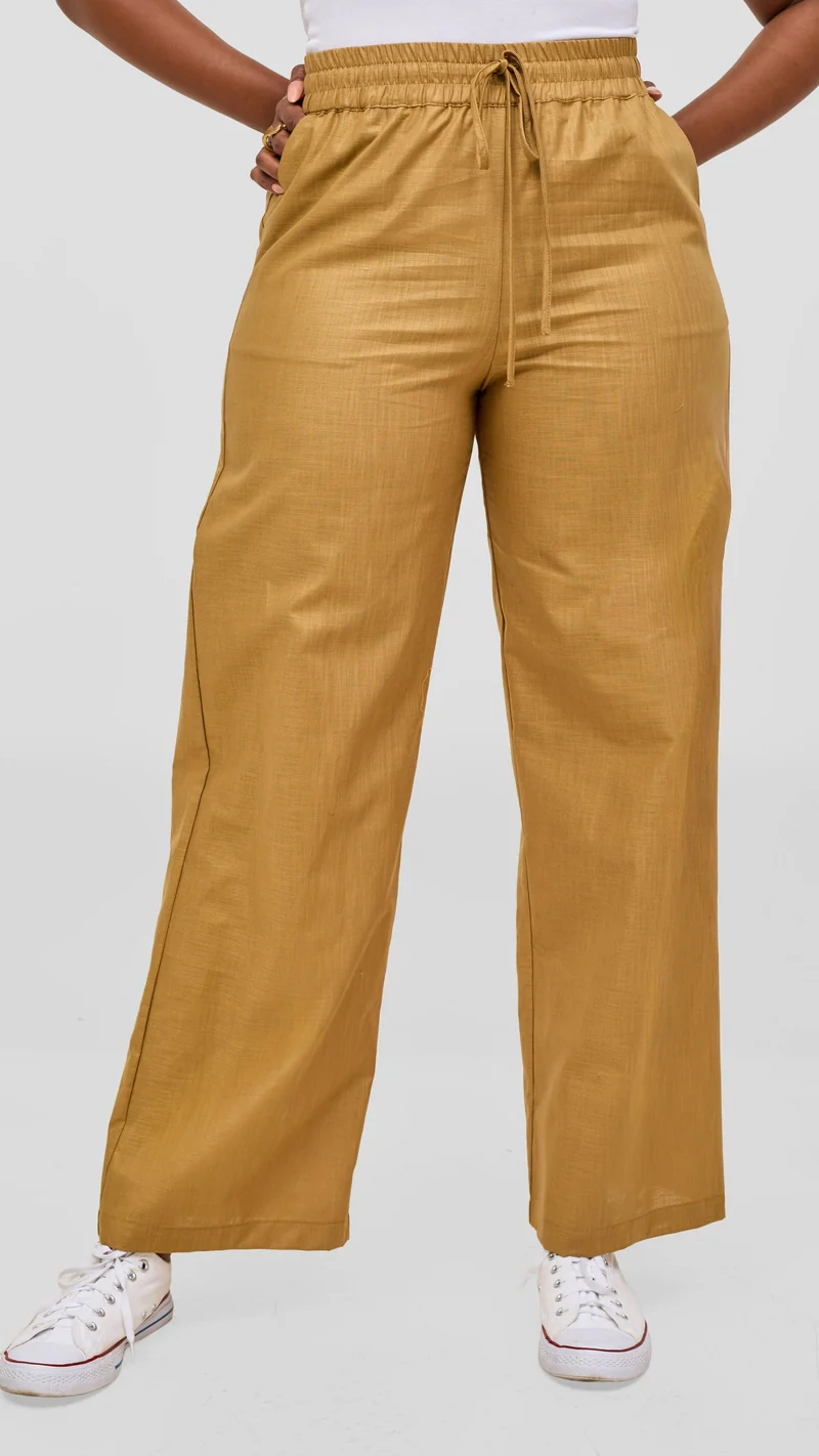 Safari by Vivo Zehra Drawstring Pants - Beige