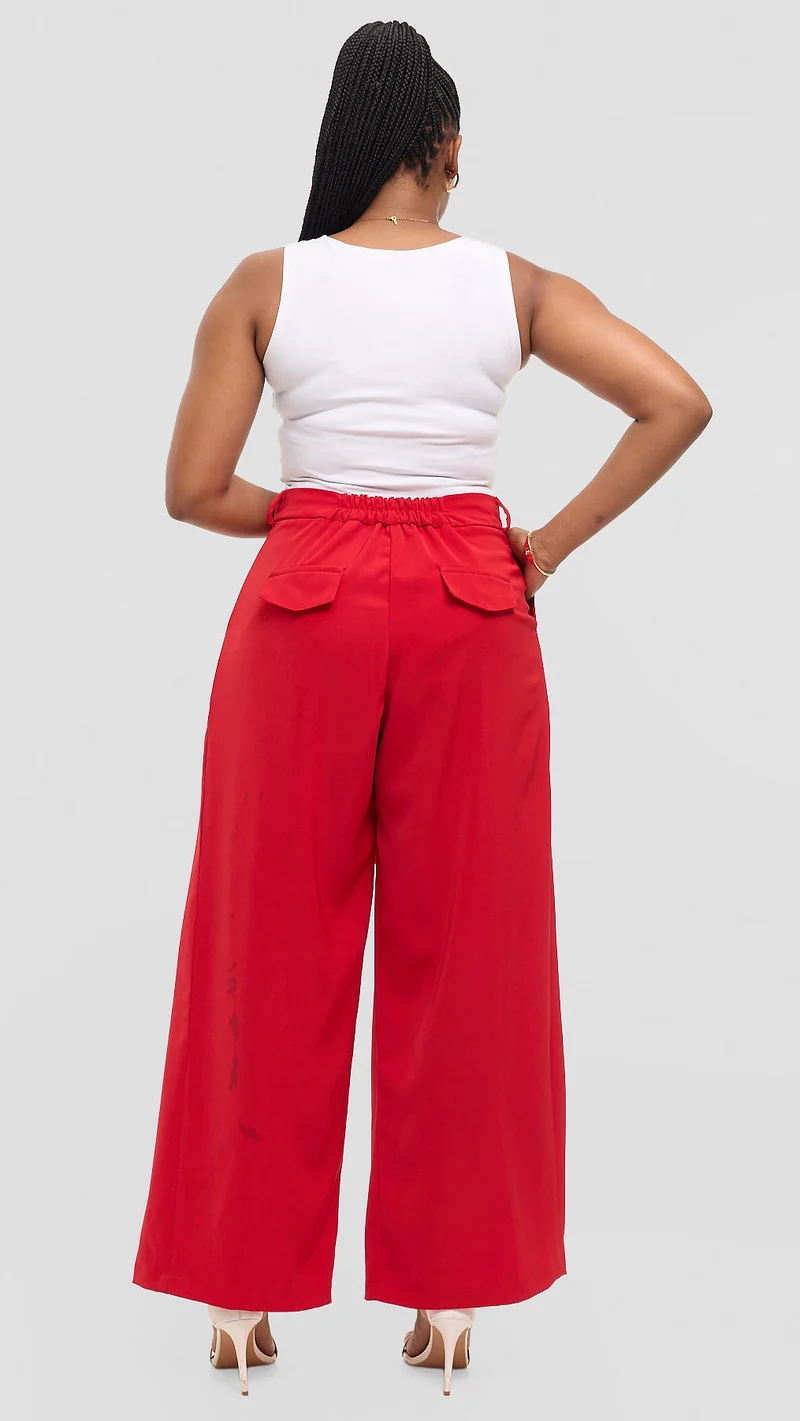 CSF Peony Pants - Red