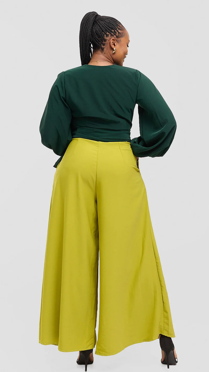 Eunike Zeinabu Palazzo Set - Green