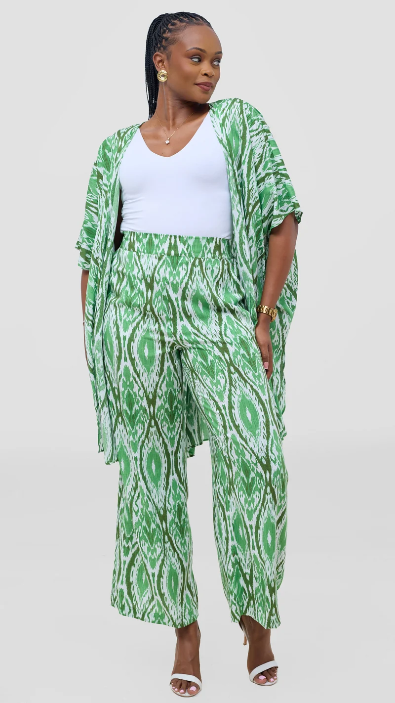 Vivo Samira Pants - Green / Dark Green Print