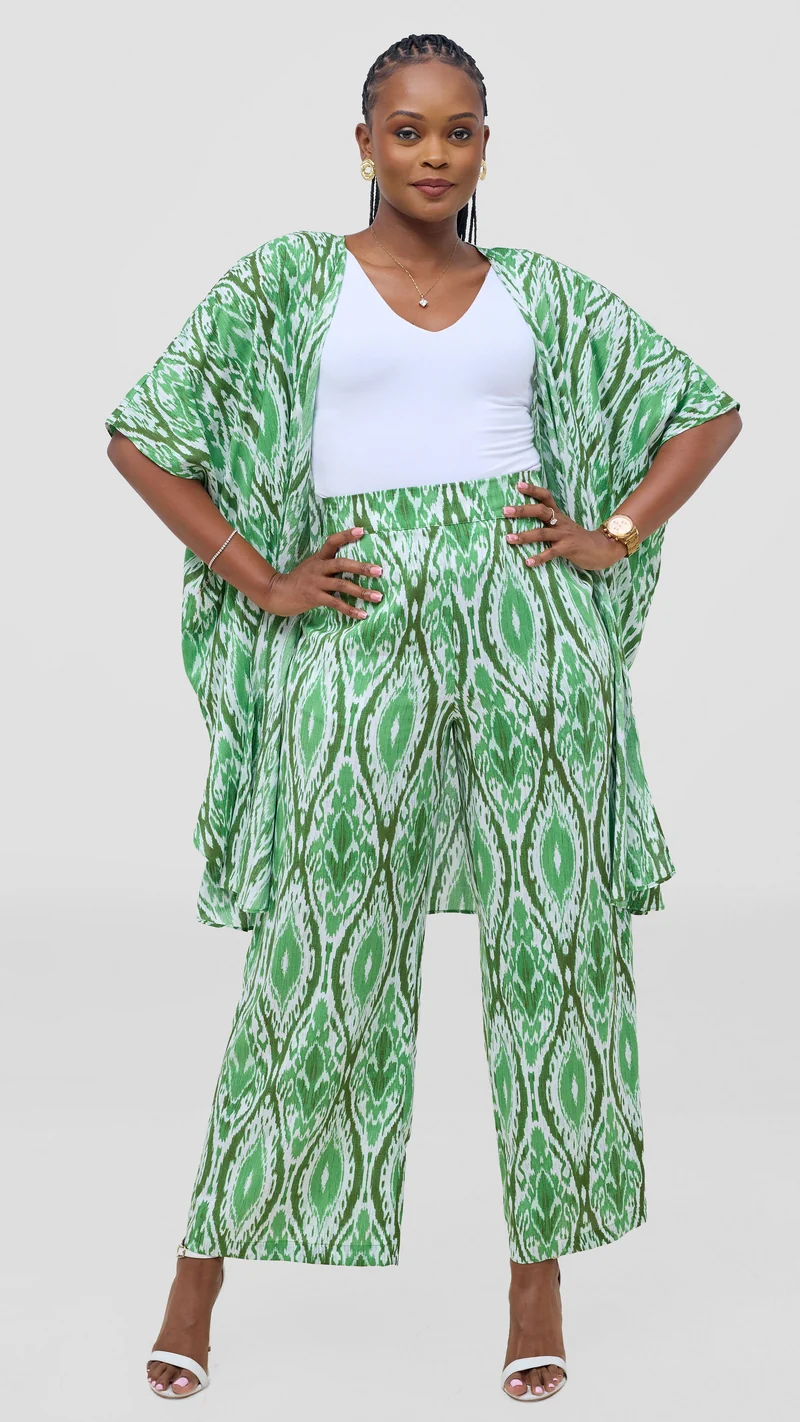 Vivo Samira Pants - Green / Dark Green Print