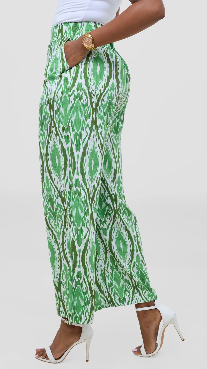 Vivo Samira Pants - Green / Dark Green Print