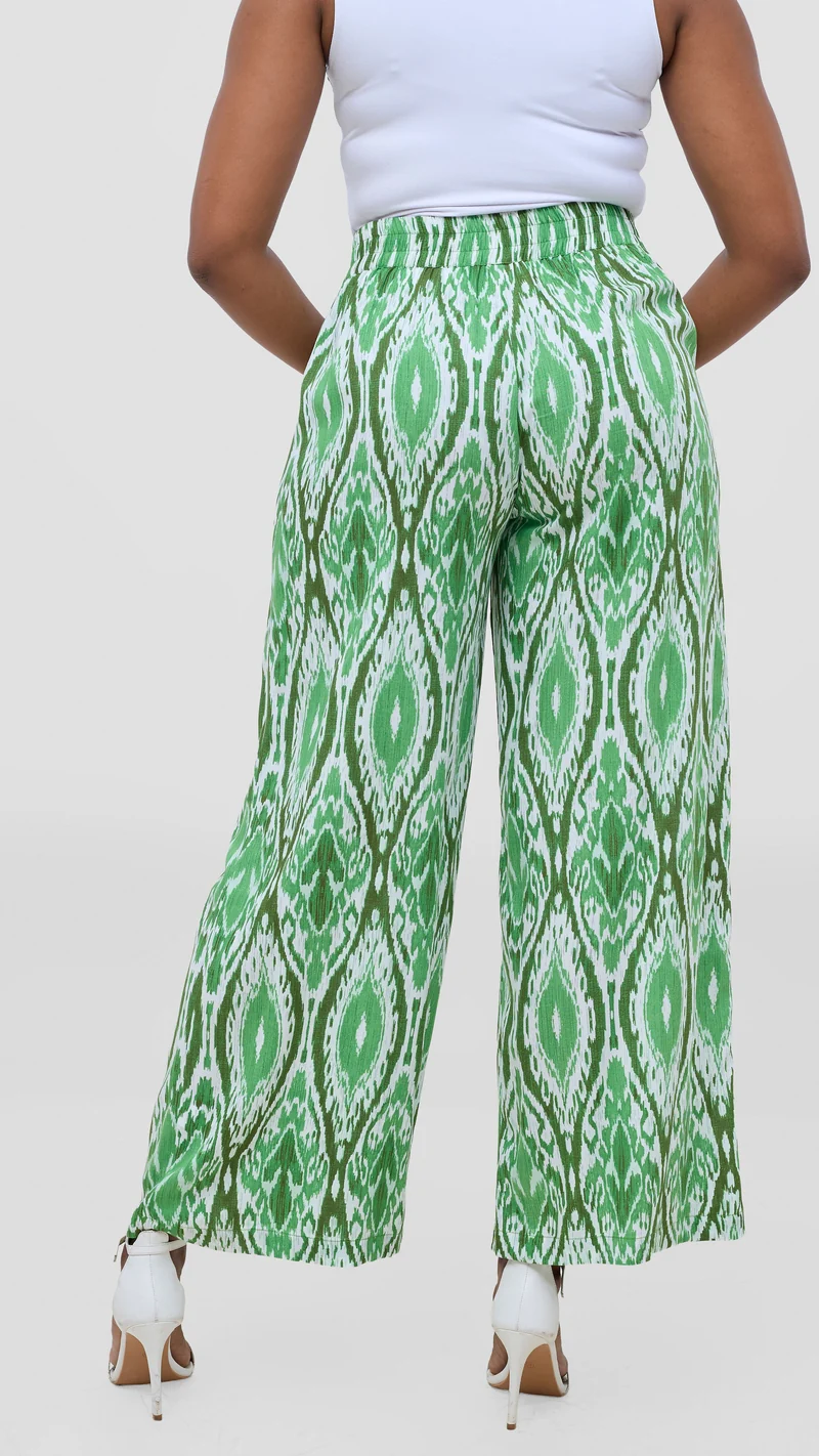 Vivo Samira Pants - Green / Dark Green Print