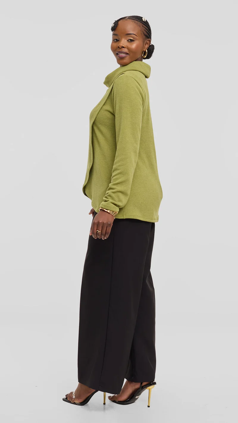 Vivo Tulip Sweater - Olive Green