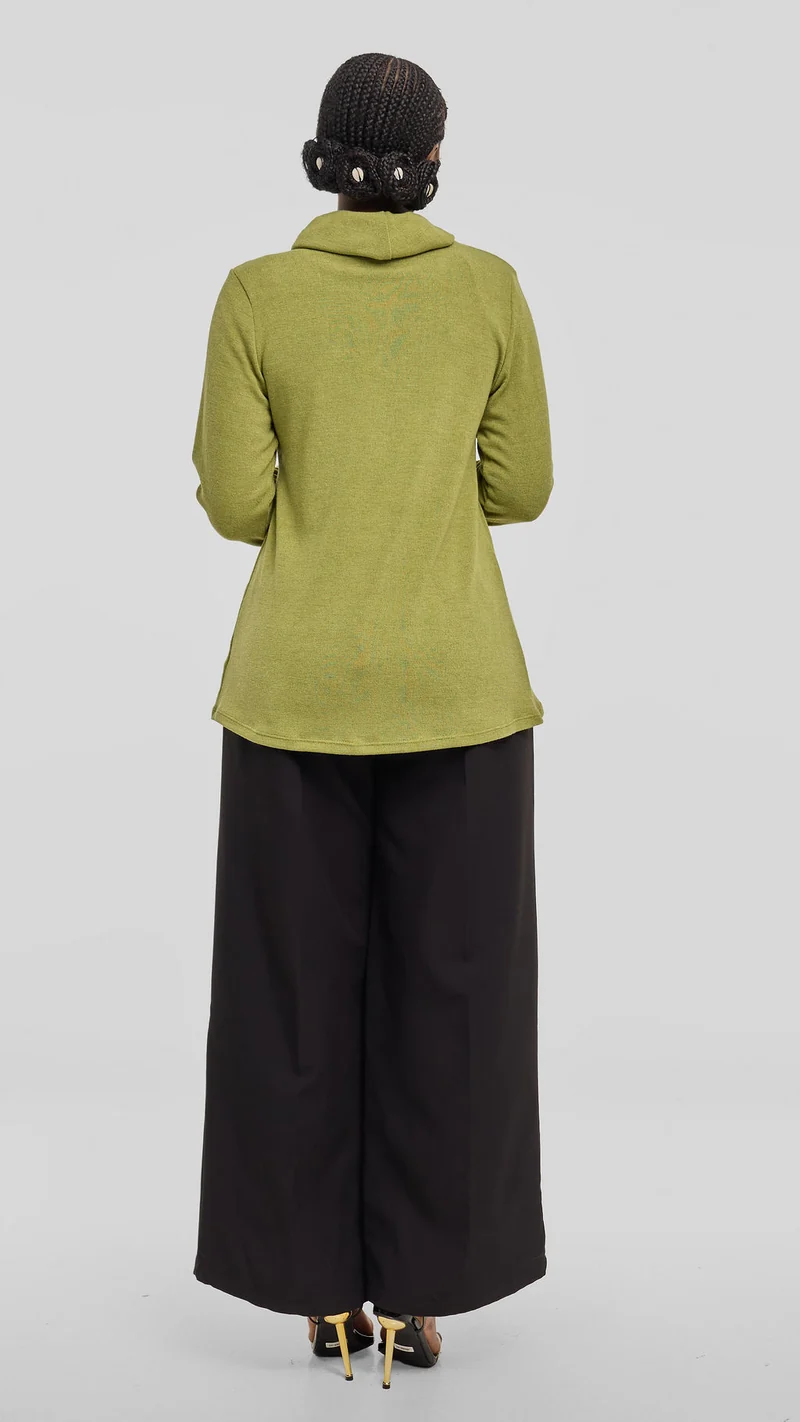 Vivo Tulip Sweater - Olive Green