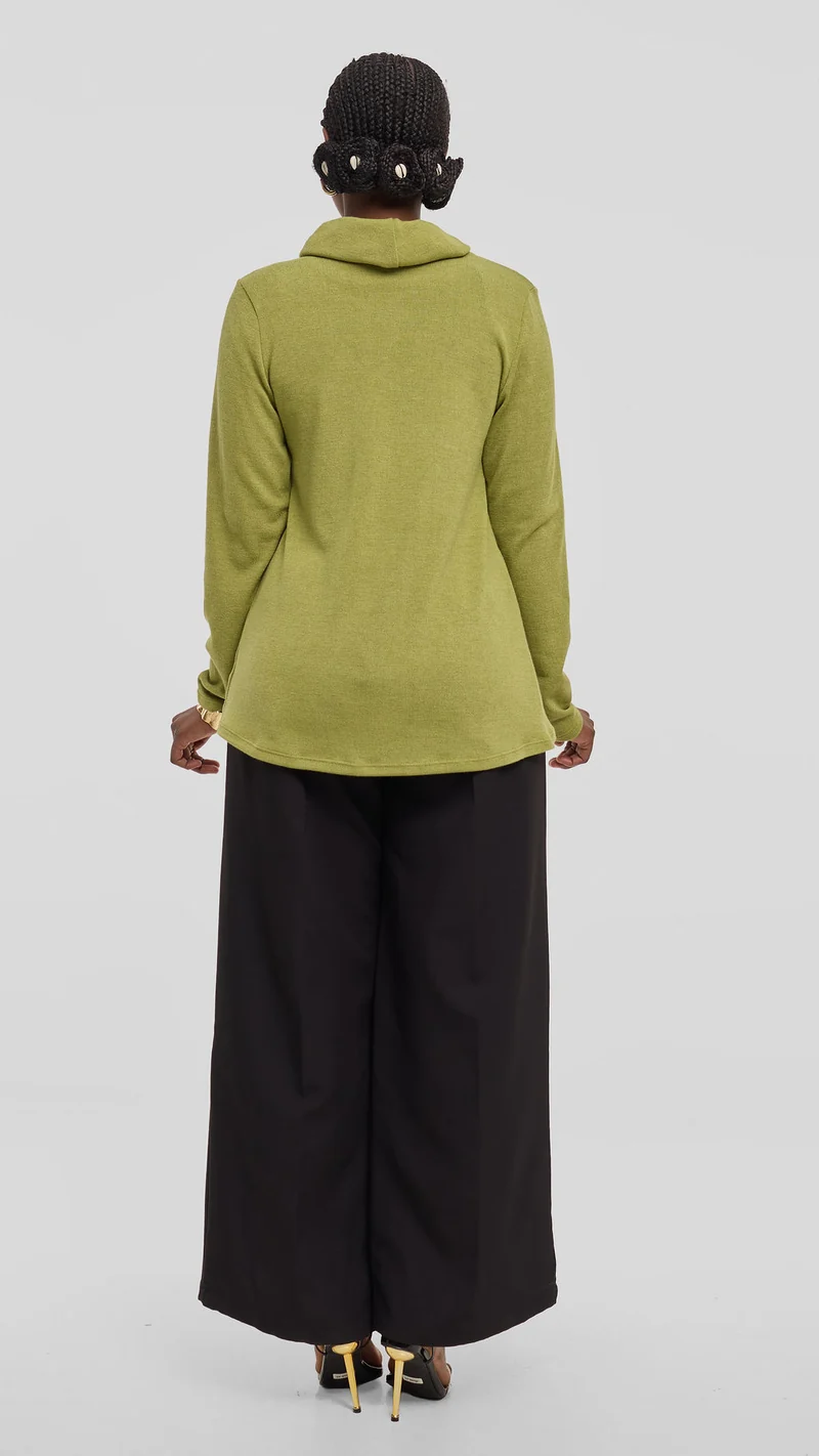 Vivo Tulip Sweater - Olive Green