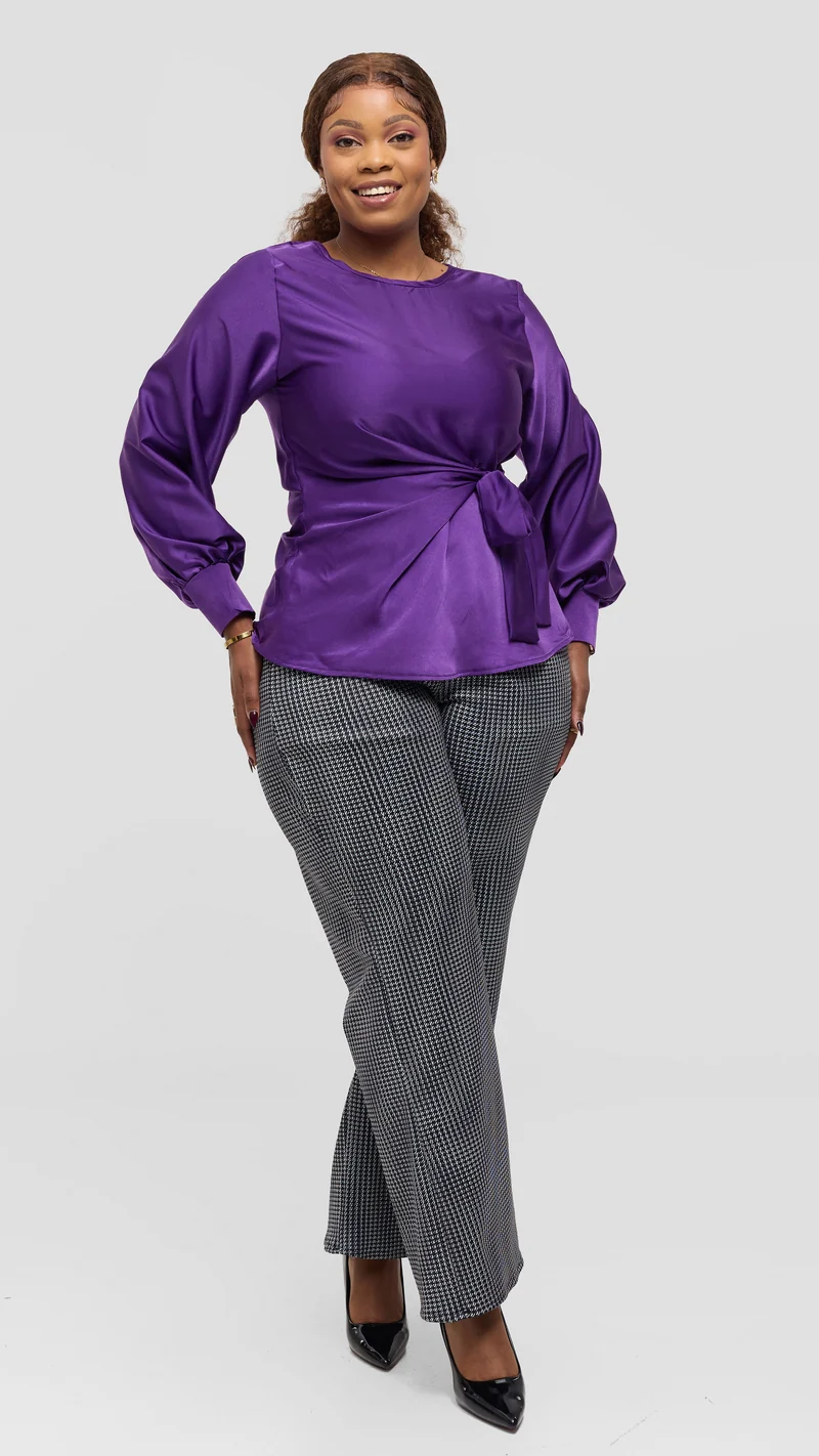 Silk House Collection Ekal Top - Purple