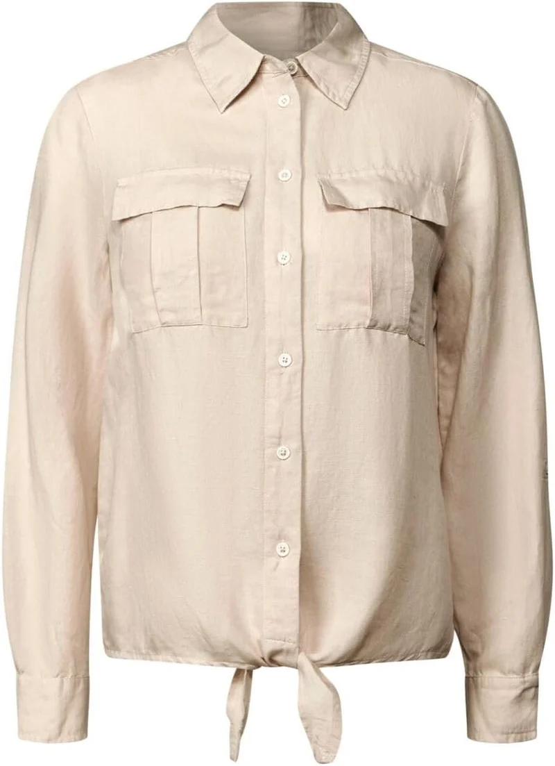 Cecil LINEN_LI/CV_ Solid Knot Blouse - 3303_B345363_16247