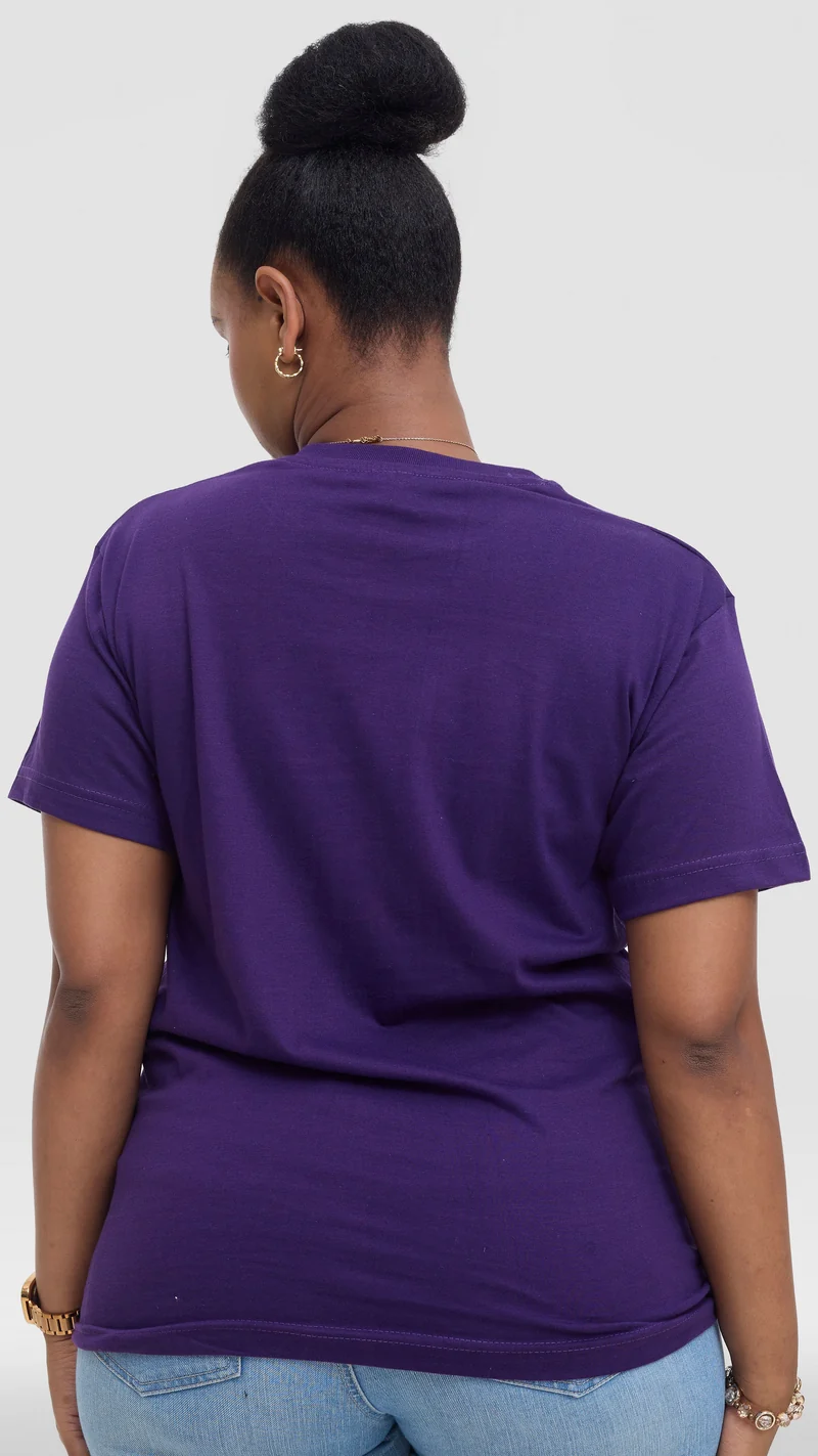 Princess Affair Plain Tshirt - Dark Purple