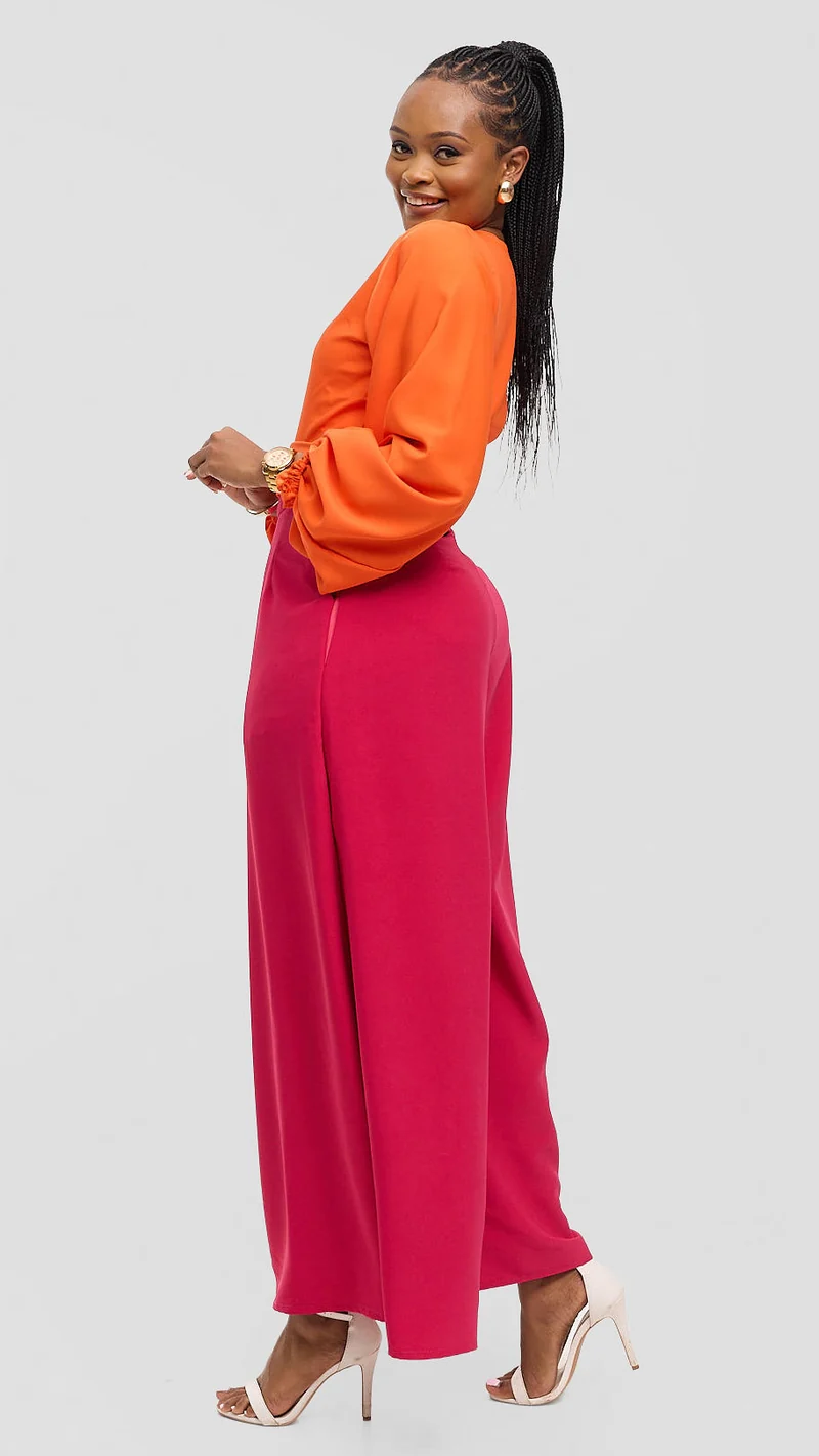 Eunike Zeinabu Palazzo Set - Sunset