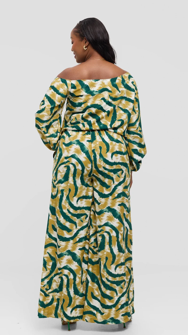 Hawi Sartorial Victoria 2 Piece Set - Green Print