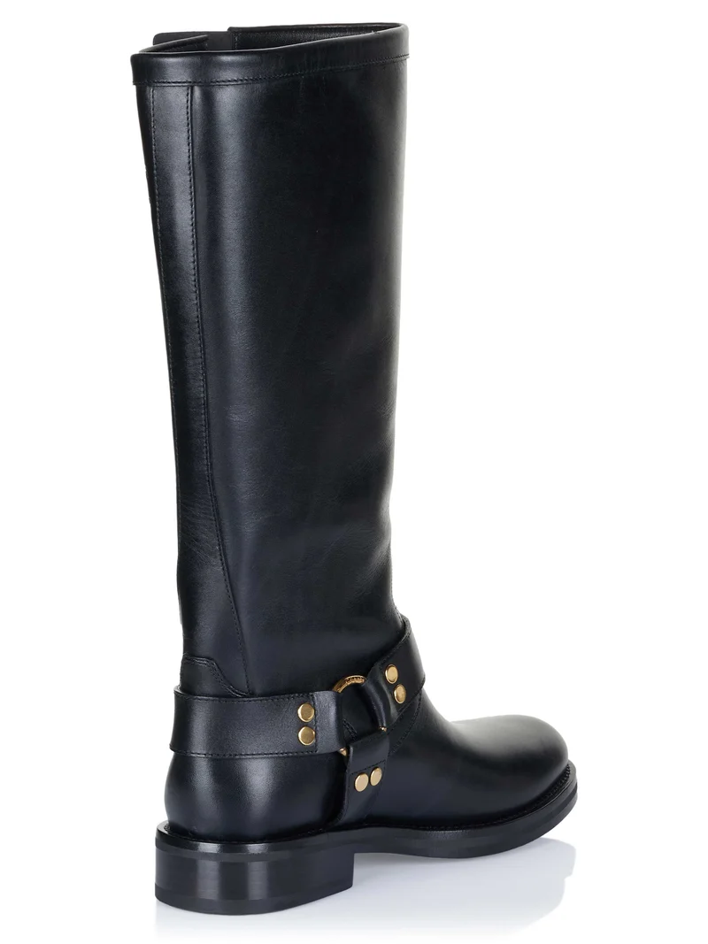 Celine Biker Stiefel schwarz