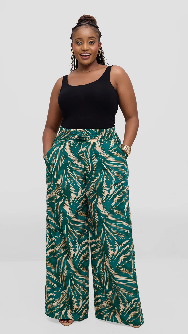 TimyT Urban Wear Emerald Pants Pant - Green Print