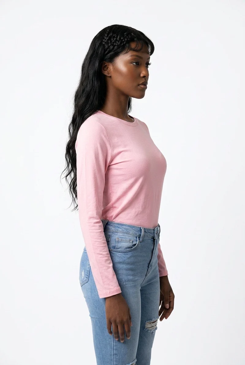 Stylish Sisters Basic long-sleeve T-shirt - Pink