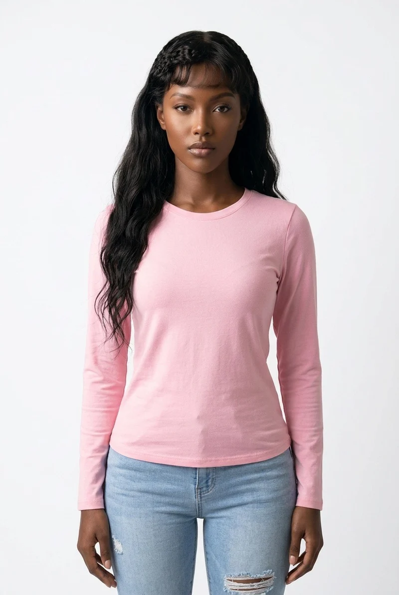 Stylish Sisters Basic long-sleeve T-shirt - Pink