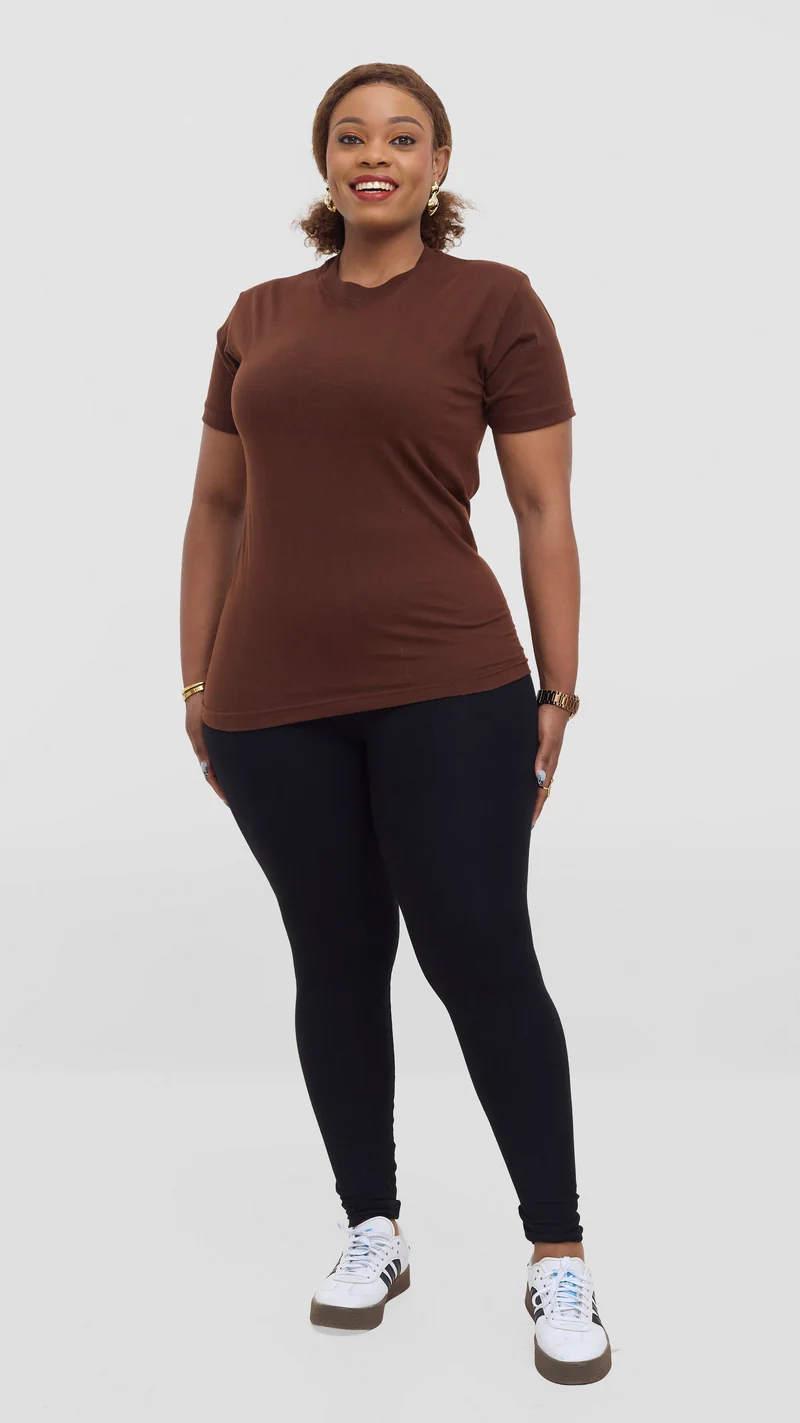 Princess Affair Plain Tshirt - Chocolate Brown