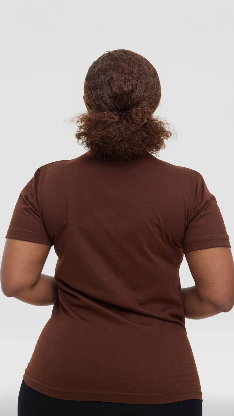 Princess Affair Plain Tshirt - Chocolate Brown