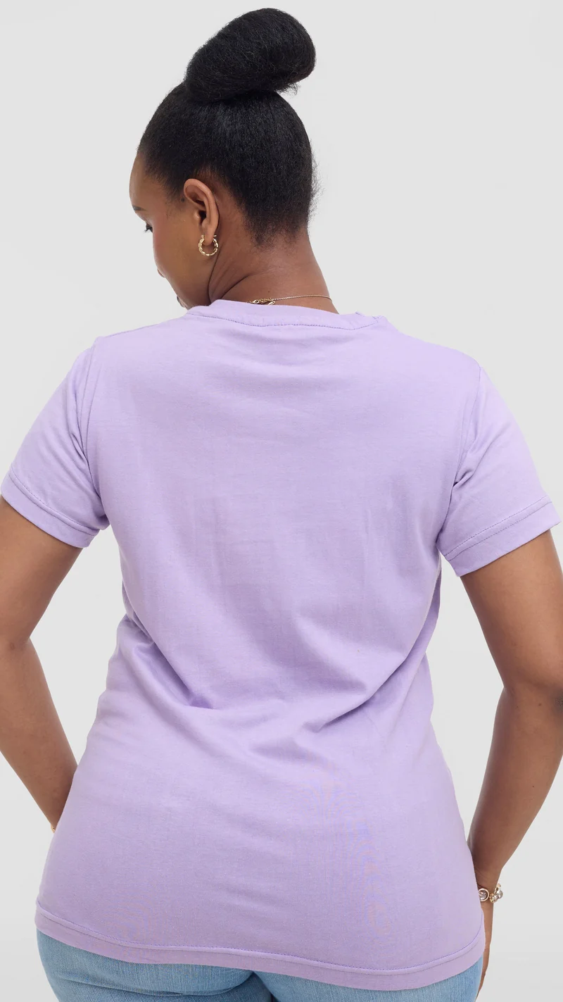 Princess Affair Plain Tshirt - Light Purple