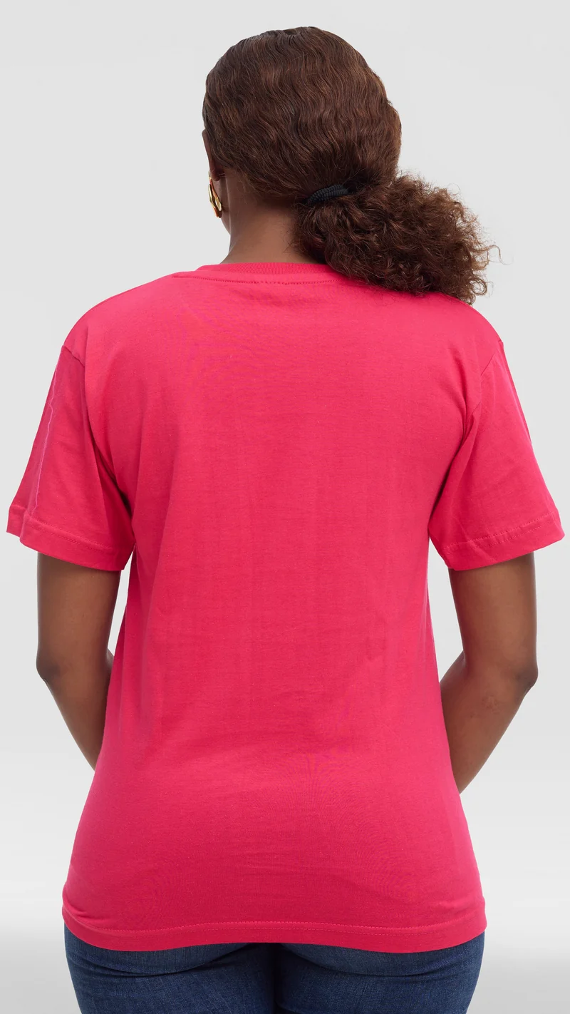 Princess Affair Plain Tshirt - Hot Pink