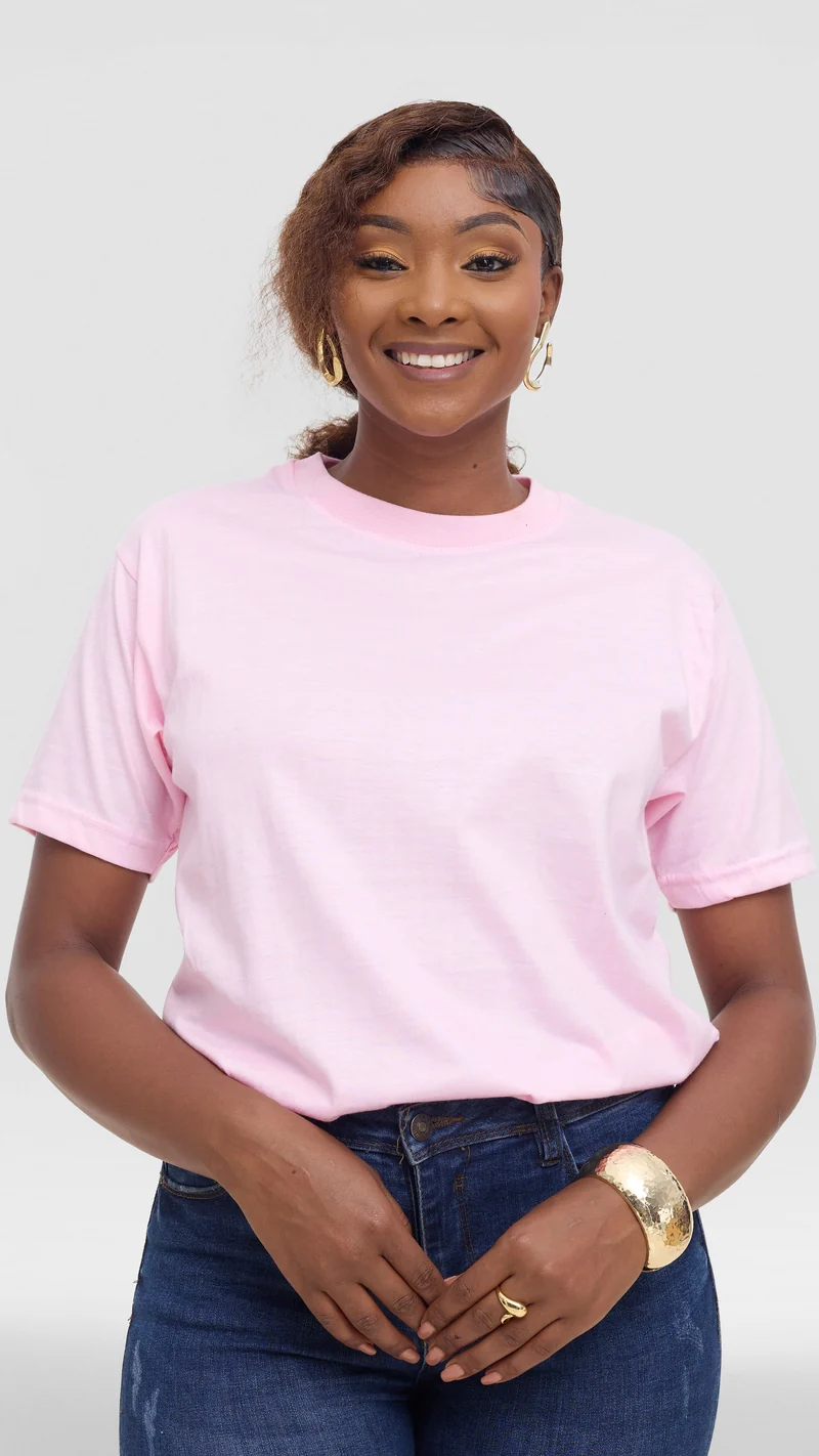 Princess Affair Plain Tshirt - Baby Pink