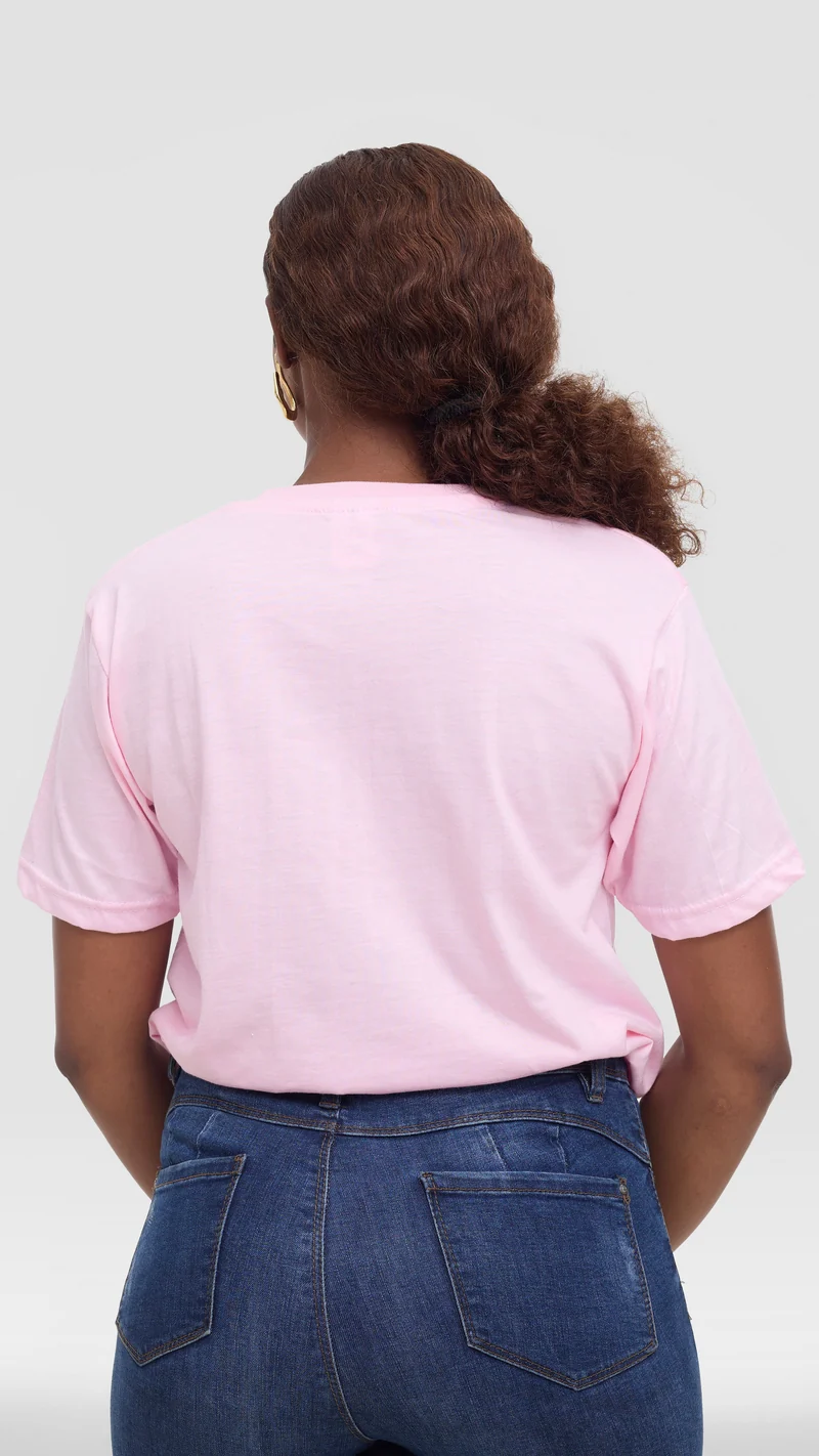 Princess Affair Plain Tshirt - Baby Pink