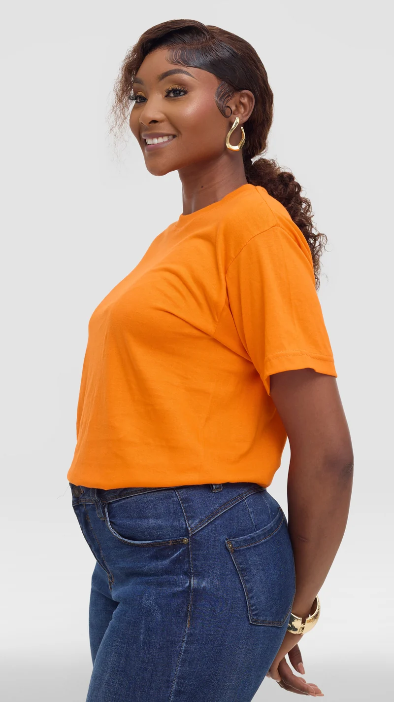 Princess Affair Plain Tshirt - Orange