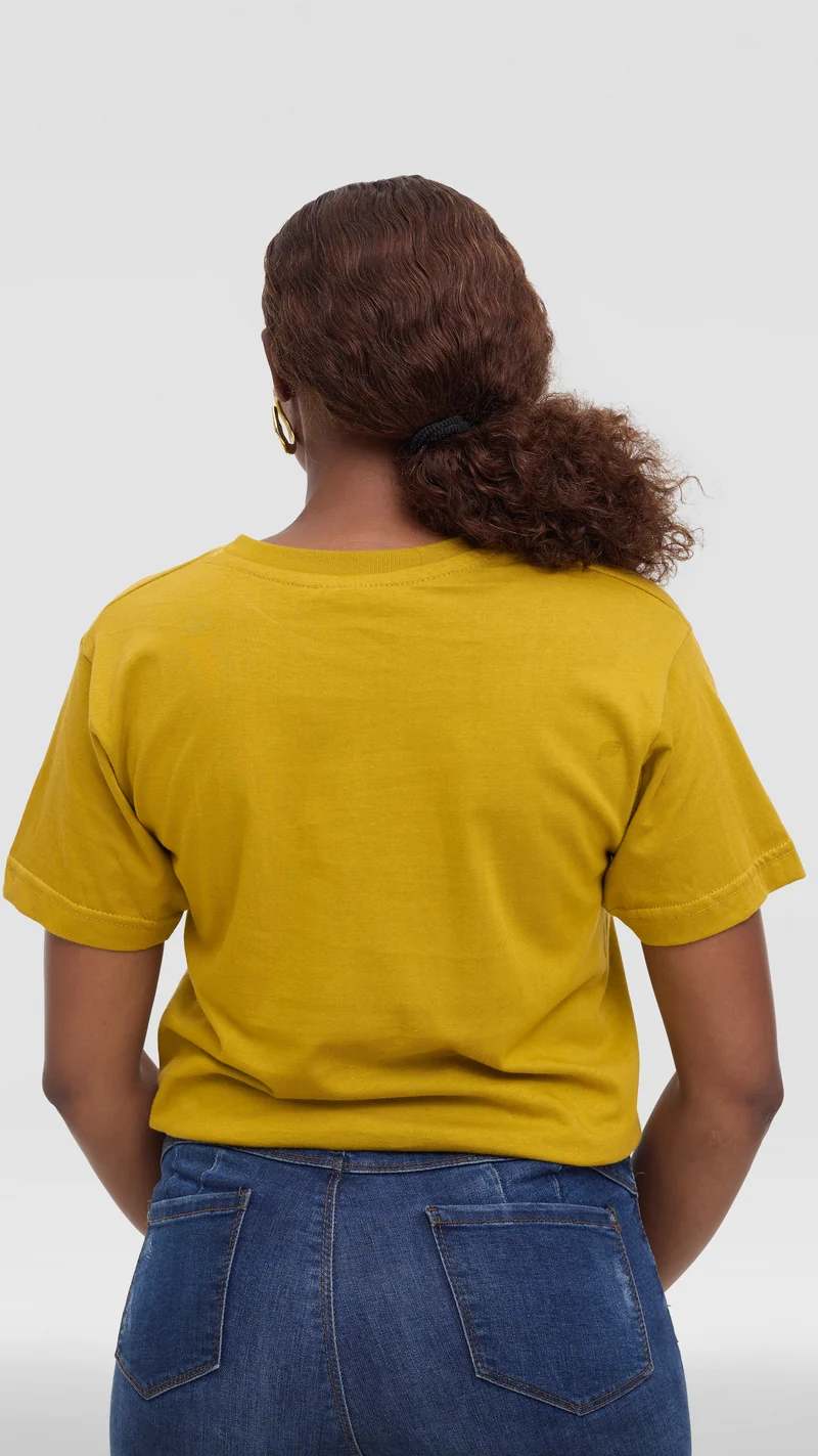 Princess Affair Plain Tshirt - Mustard Yellow