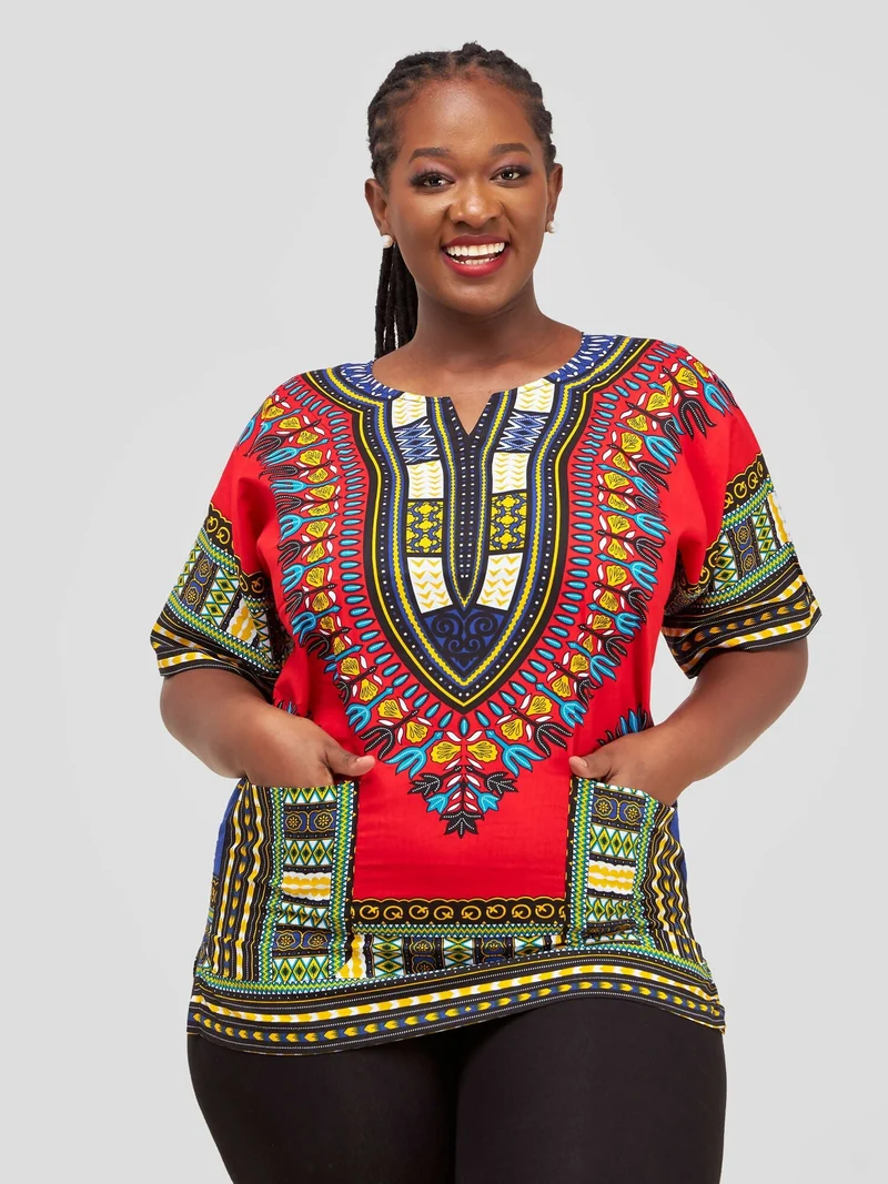 Dashiki Shirt - Red