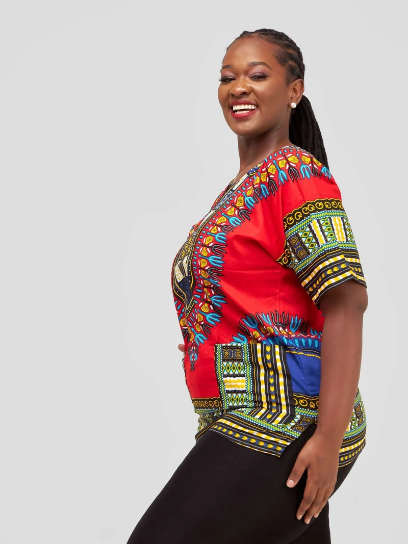 Dashiki Shirt - Red