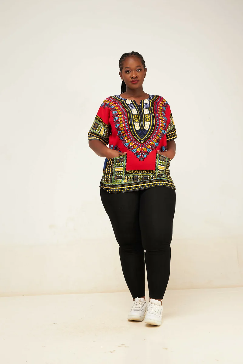 Dashiki Shirt - Red