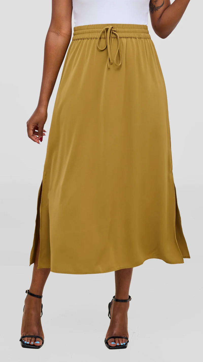 Vivo Seli Midi Skirt - Light Mustard