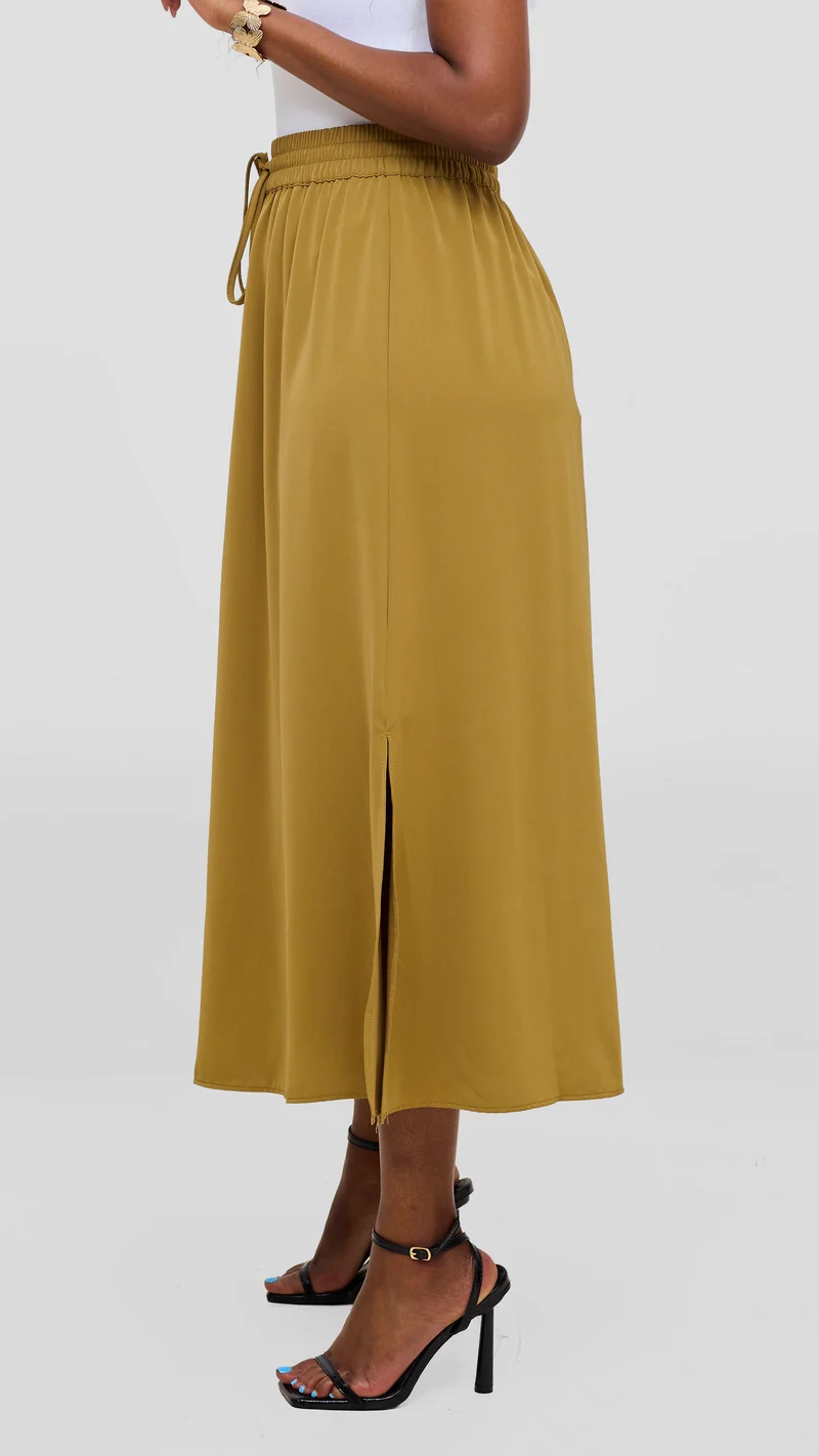 Vivo Seli Midi Skirt - Light Mustard